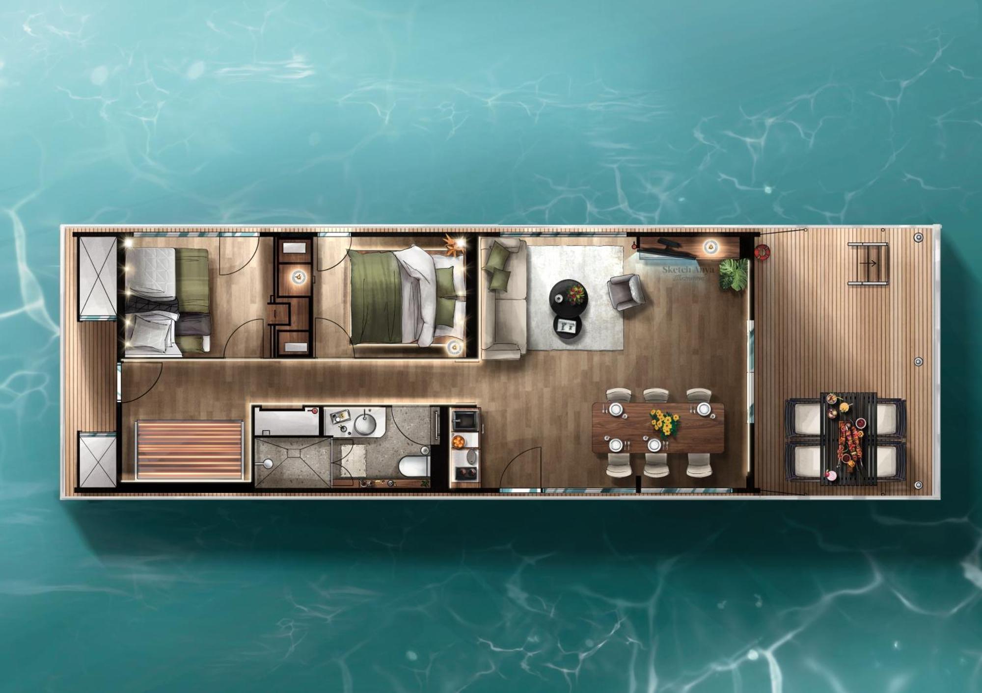 Hausboote Am Lankenauer Hoeft BRE Buitenkant foto